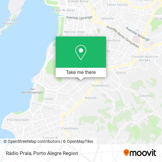 Rádio Praia map