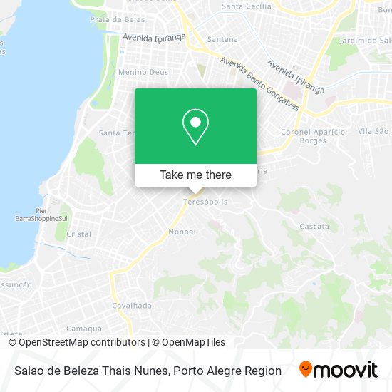 Mapa Salao de Beleza Thais Nunes