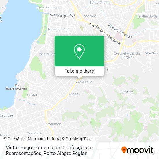 Victor Hugo Comércio de Confecções e Representações map