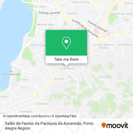 Mapa Salão de Festas da Paróquia da Ascensão