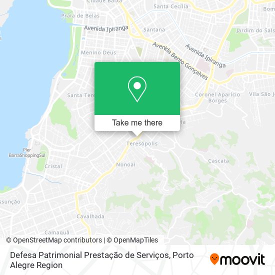 Defesa Patrimonial Prestação de Serviços map