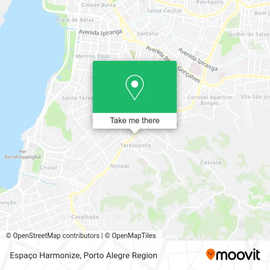 Espaço Harmonize map