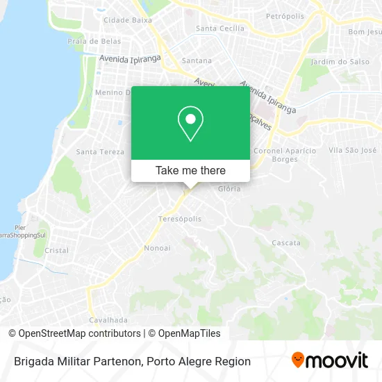 Brigada Militar Partenon map