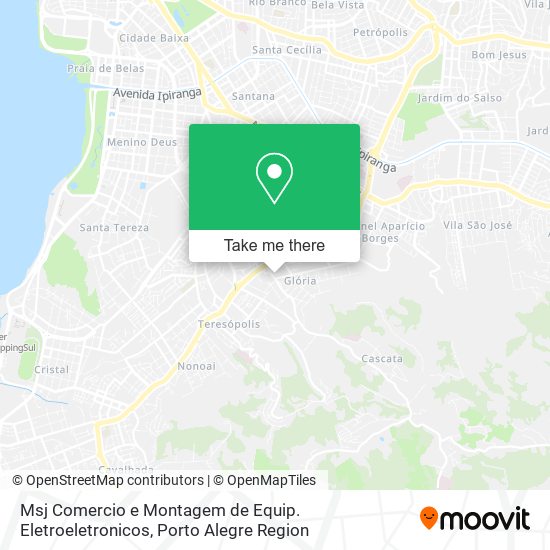 Msj Comercio e Montagem de Equip. Eletroeletronicos map