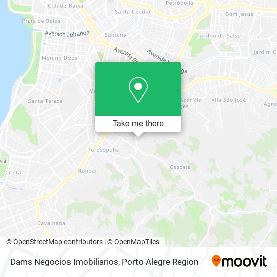 Dams Negocios Imobiliarios map