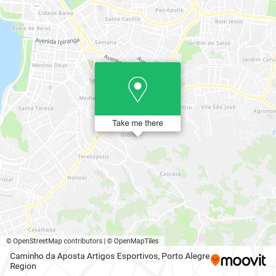 Caminho da Aposta Artigos Esportivos map