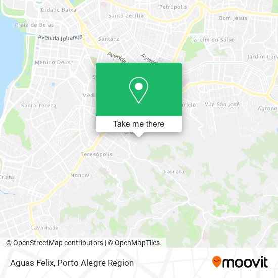 Aguas Felix map