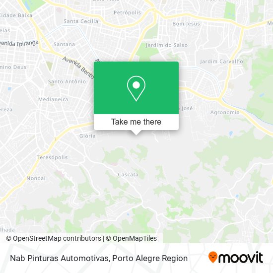 Nab Pinturas Automotivas map