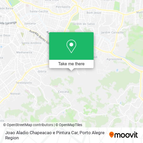 Joao Aladio Chapeacao e Pintura Car map