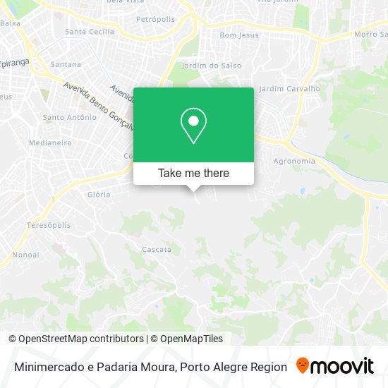 Minimercado e Padaria Moura map