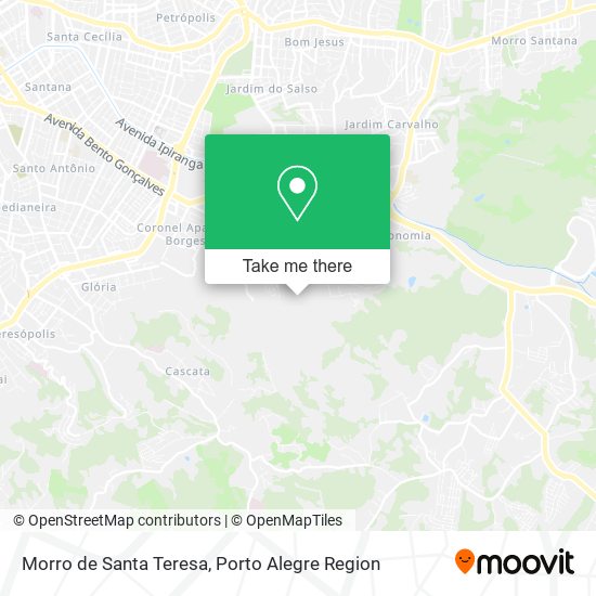 Mapa Morro de Santa Teresa