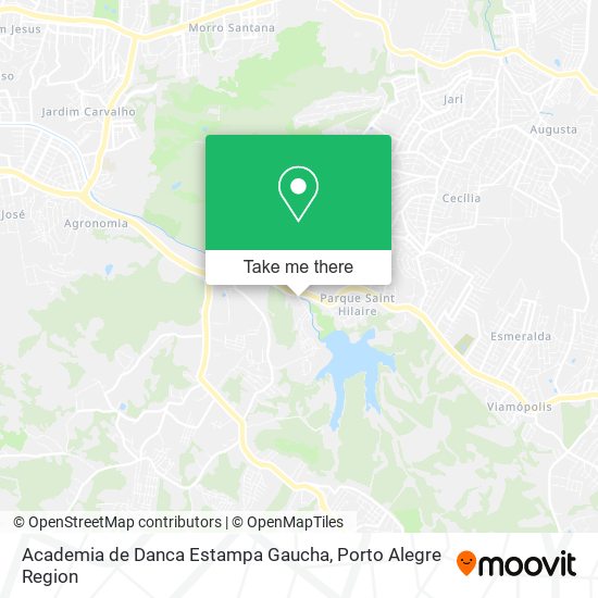 Mapa Academia de Danca Estampa Gaucha