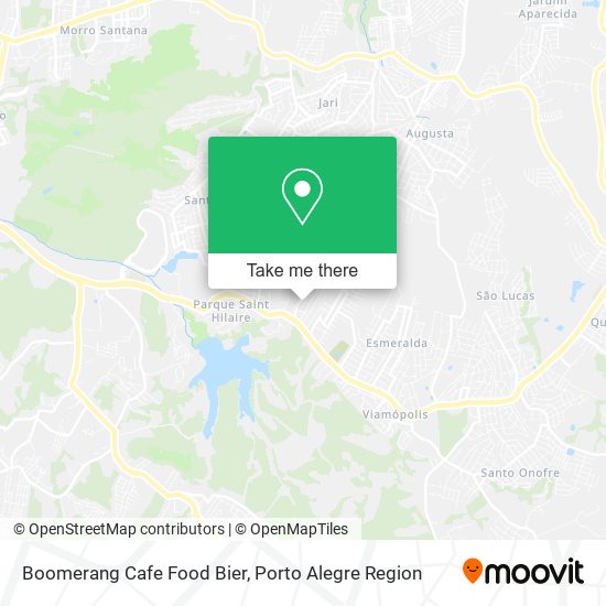Boomerang Cafe Food Bier map
