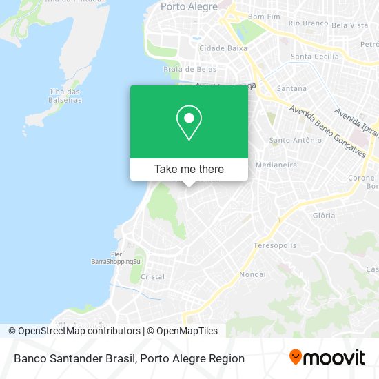 Mapa Banco Santander Brasil