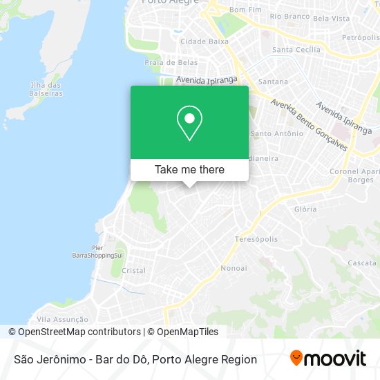 São Jerônimo - Bar do Dô map