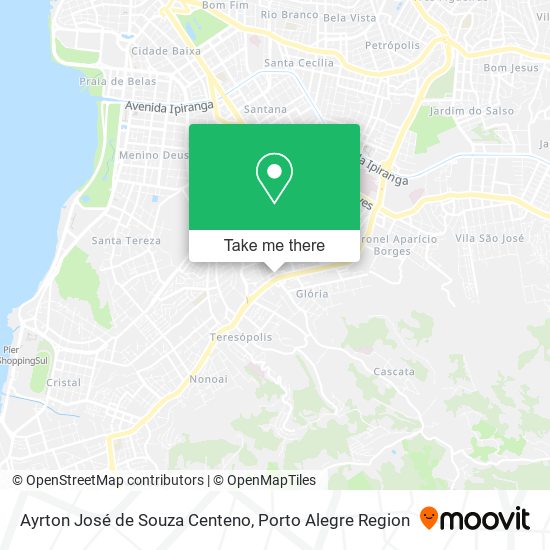 Mapa Ayrton José de Souza Centeno