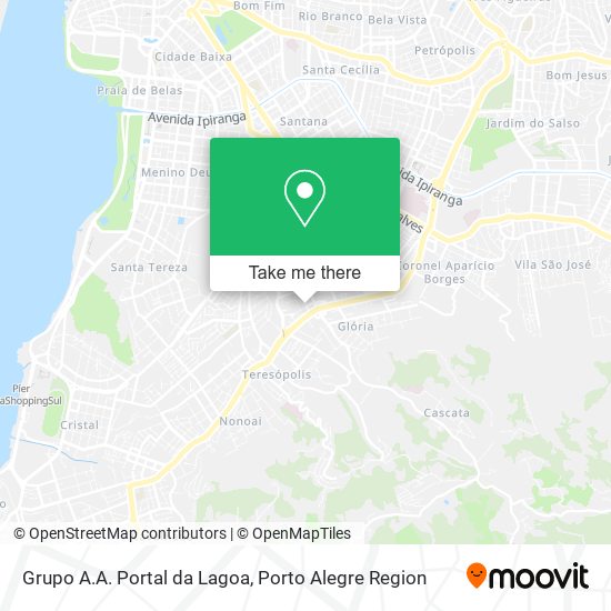 Grupo A.A. Portal da Lagoa map