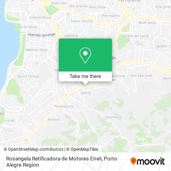 Mapa Rosangela Retificadora de Motores Eireli