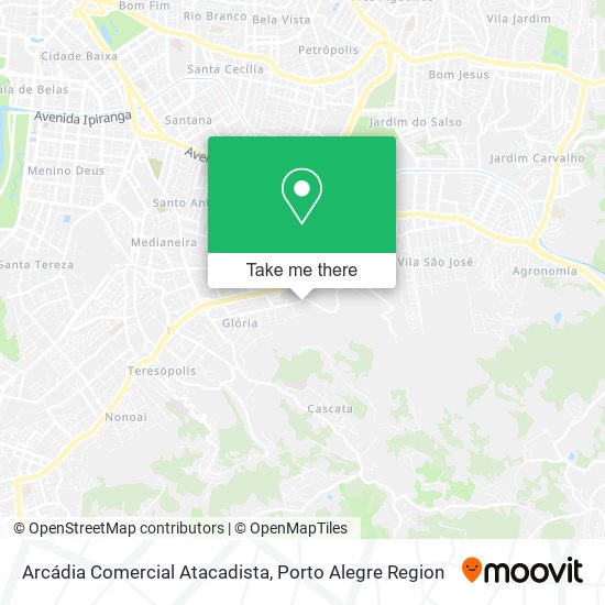 Arcádia Comercial Atacadista map