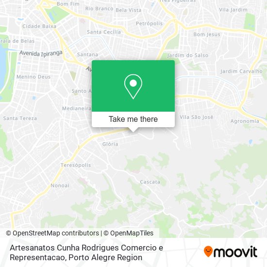 Artesanatos Cunha Rodrigues Comercio e Representacao map