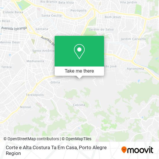 Corte e Alta Costura Ta Em Casa map