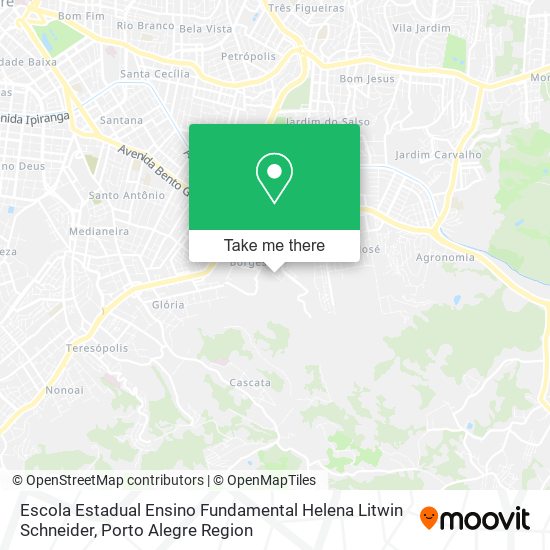 Mapa Escola Estadual Ensino Fundamental Helena Litwin Schneider