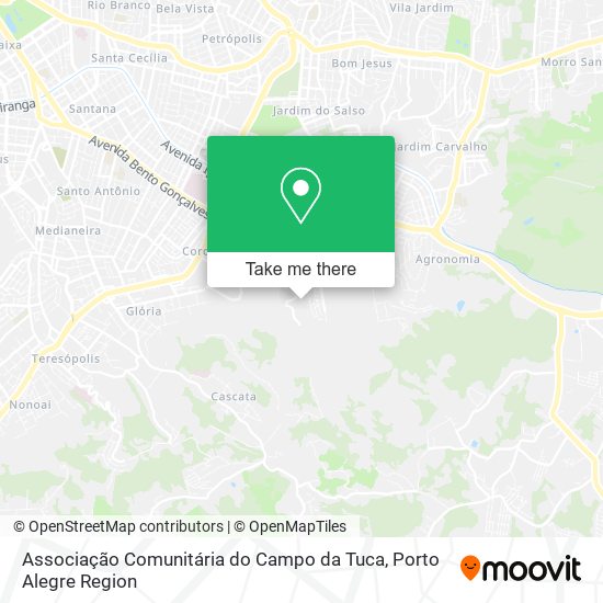 Mapa Associação Comunitária do Campo da Tuca