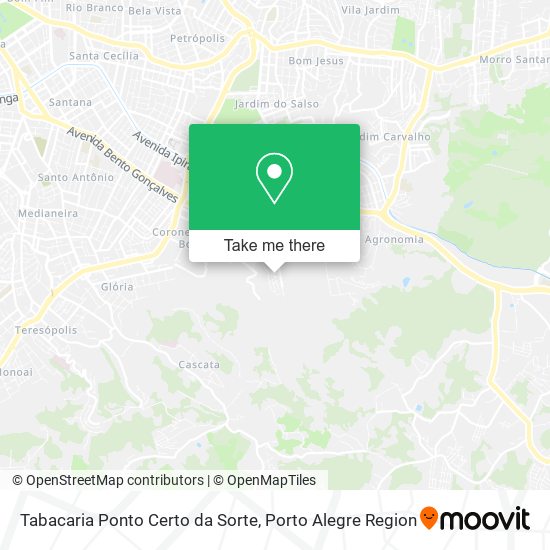 Tabacaria Ponto Certo da Sorte map