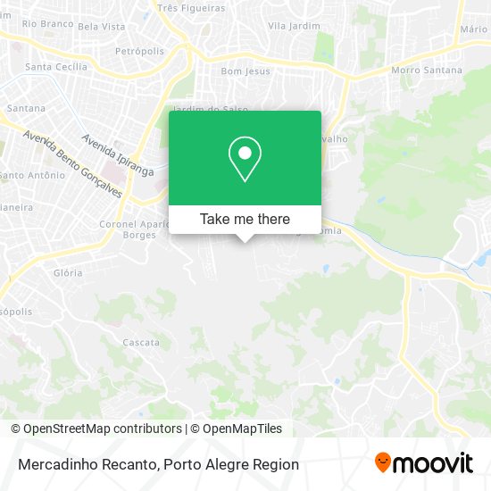 Mercadinho Recanto map