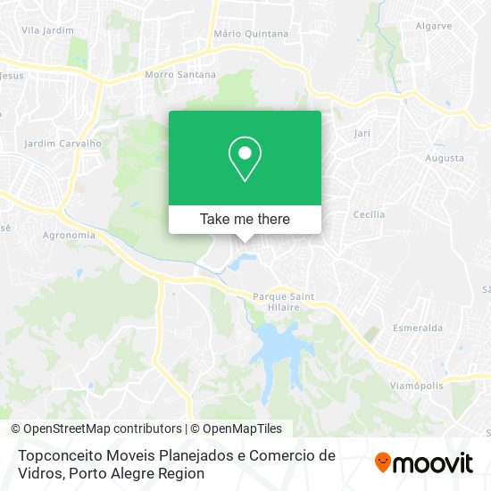 Mapa Topconceito Moveis Planejados e Comercio de Vidros