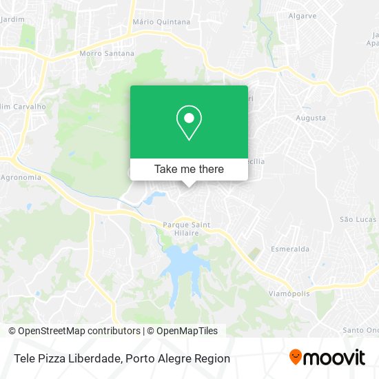 Mapa Tele Pizza Liberdade