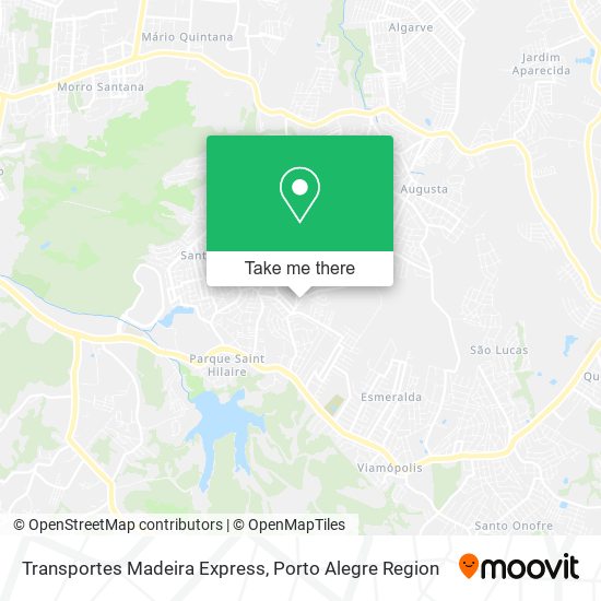 Transportes Madeira Express map