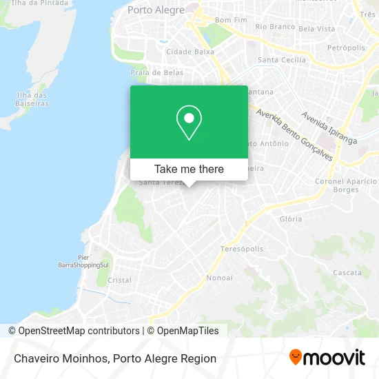 Chaveiro Moinhos map