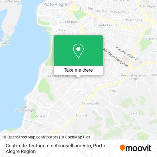 Mapa Centro de Testagem e Aconselhamento