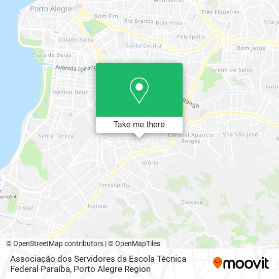 Associação dos Servidores da Escola Técnica Federal Paraíba map