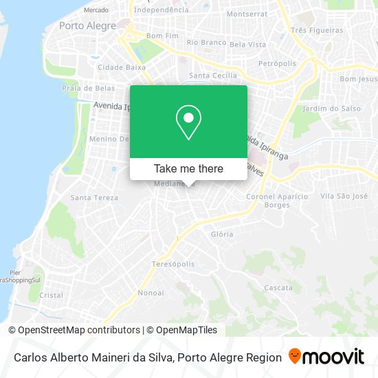 Carlos Alberto Maineri da Silva map