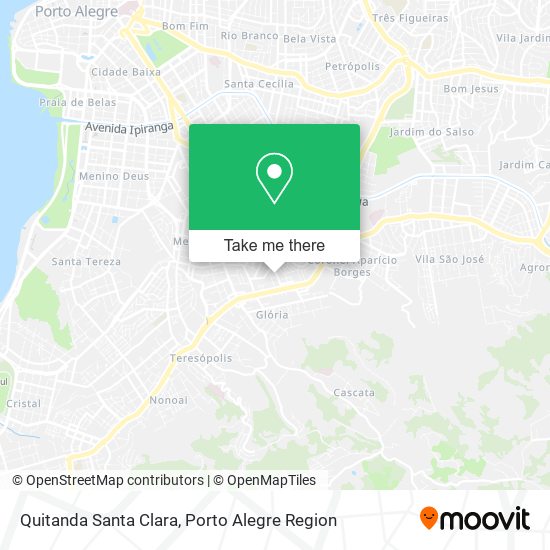 Quitanda Santa Clara map