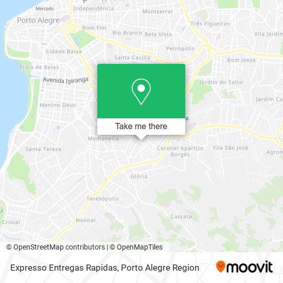 Expresso Entregas Rapidas map