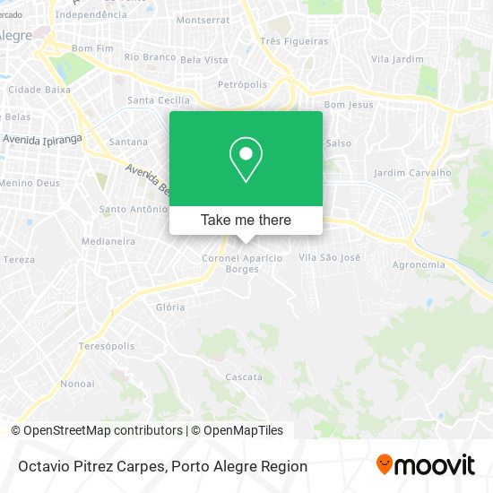 Octavio Pitrez Carpes map