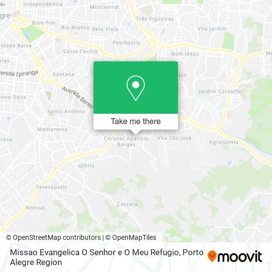 Missao Evangelica O Senhor e O Meu Refugio map