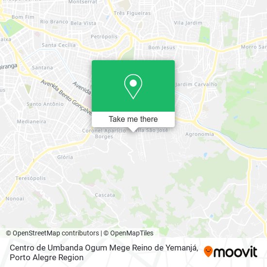 Centro de Umbanda Ogum Mege Reino de Yemanjá map