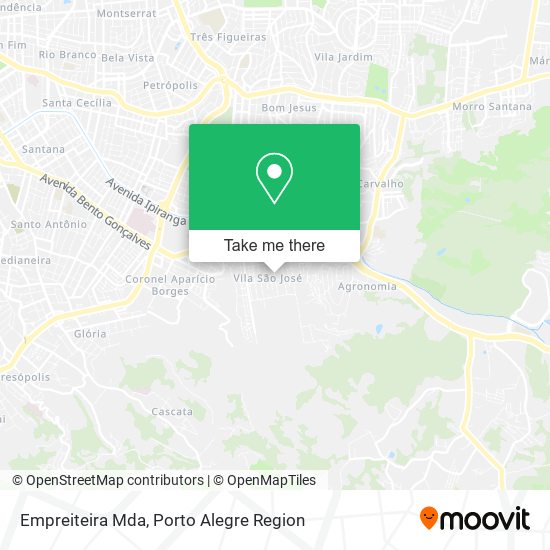 Empreiteira Mda map