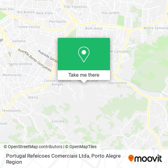 Mapa Portugal Refeicoes Comerciais Ltda
