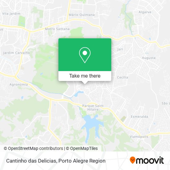 Cantinho das Delicias map