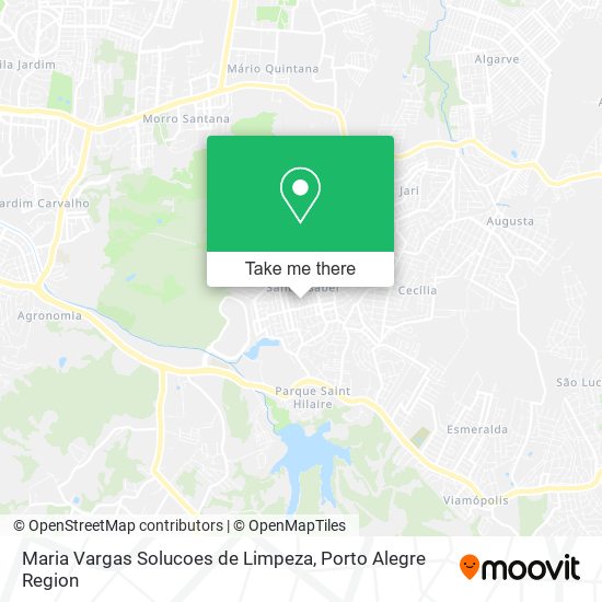 Mapa Maria Vargas Solucoes de Limpeza