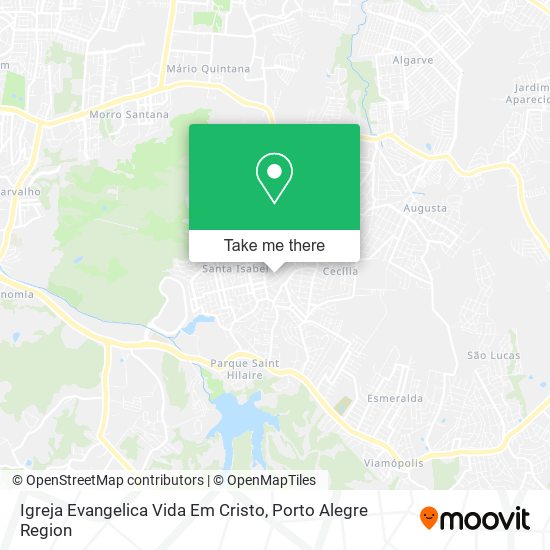 Mapa Igreja Evangelica Vida Em Cristo