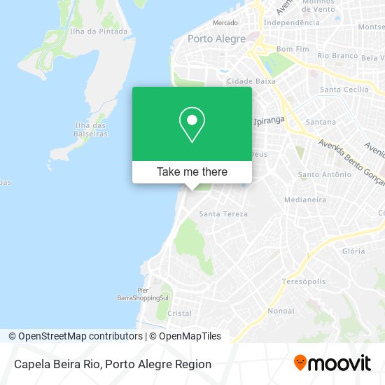 Mapa Capela Beira Rio