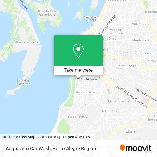 Acquazero Car Wash map