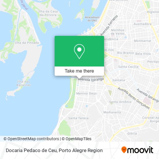 Docaria Pedaco de Ceu map