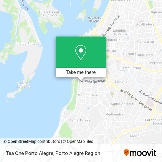 Tea One Porto Alegre map